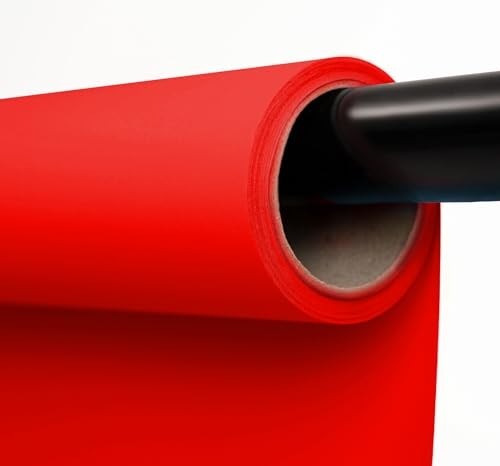 Seamless Red Paper Backdrop Roll 53″x16.4′ for Photography & Events – Scarlet