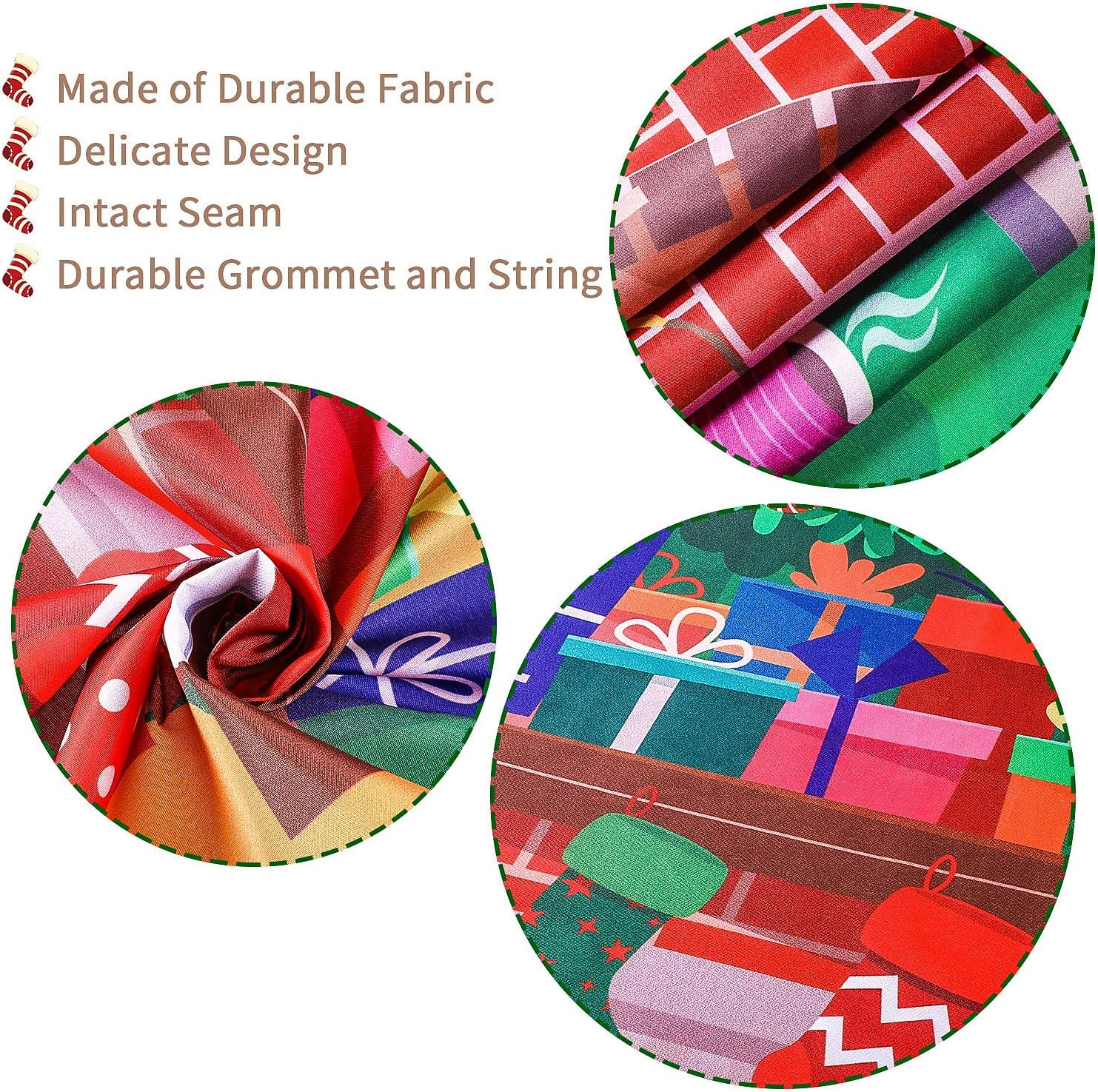 Merry Christmas Elves Backdrop 70.8×43.3 Winter Photo Wall Banner Decoration Joy
