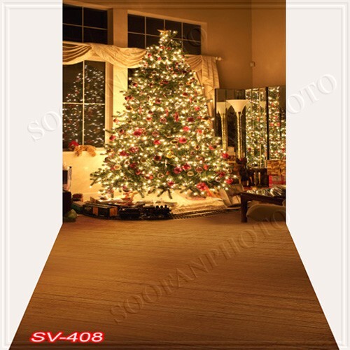 10’x20’CP Christmas Season Scenic Microfiber Fabric background backdrop SV408