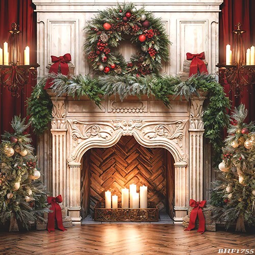 10’x10′ CP Christmas Season Scenic Microfiber Fabric background backdrop BHF1756