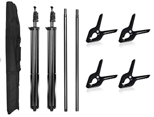 Photo Video Studio Photography Backdrop Stand, 8 x 8 ft Adjustable Photo
