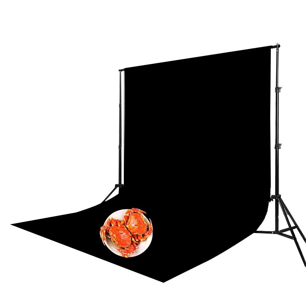 Black Velvet Photography Backdrop,Light Absorbing 150x150cm, as picture show