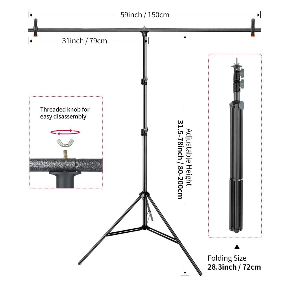 Blue Green Screen Backdrop Kit, 2-in-1 6.5×5 ft Green Screen Stand for Stream…