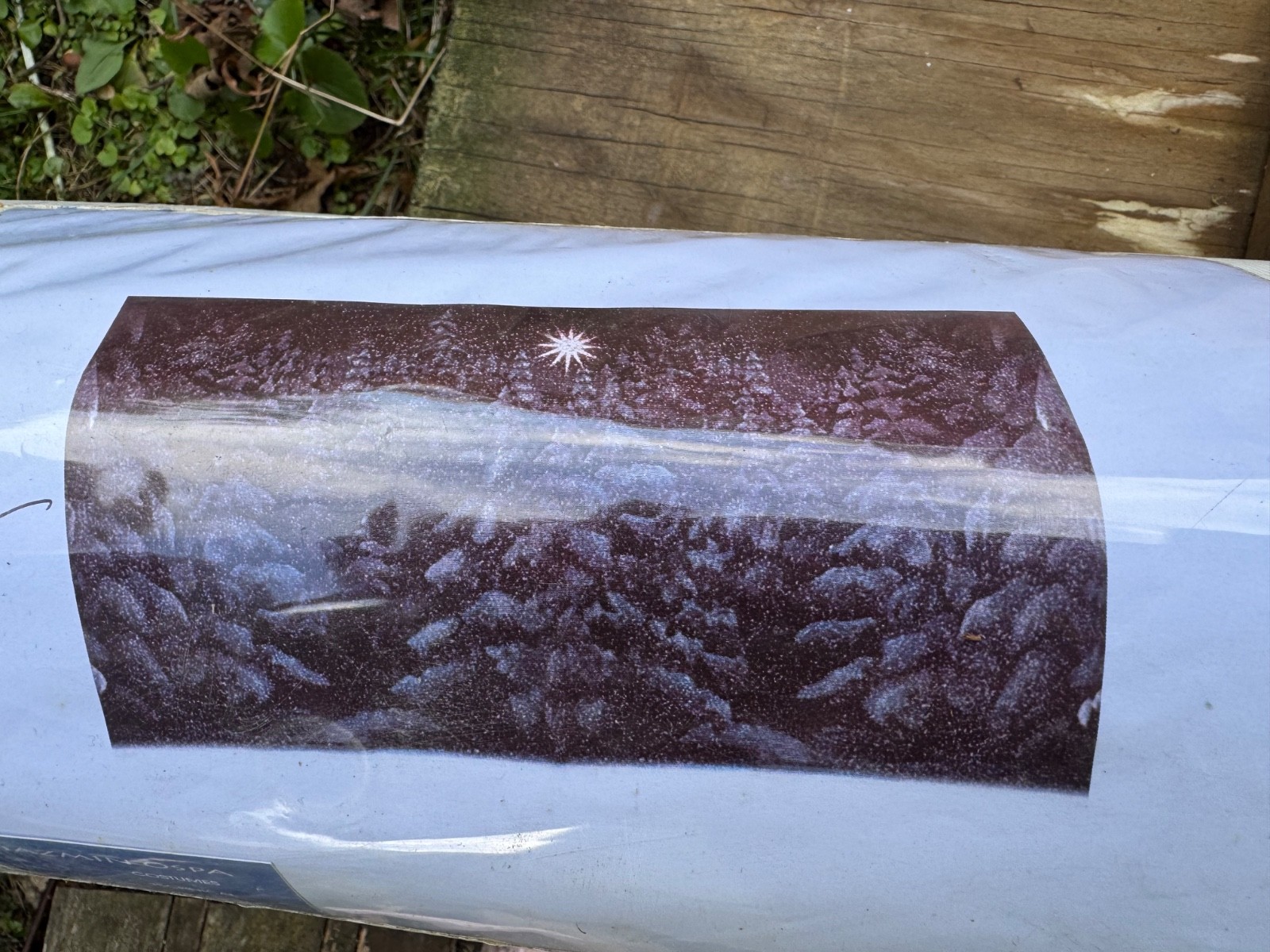 16’w x 8’h vinyl photography backdrop in 4 sections – Winter Snow Scene