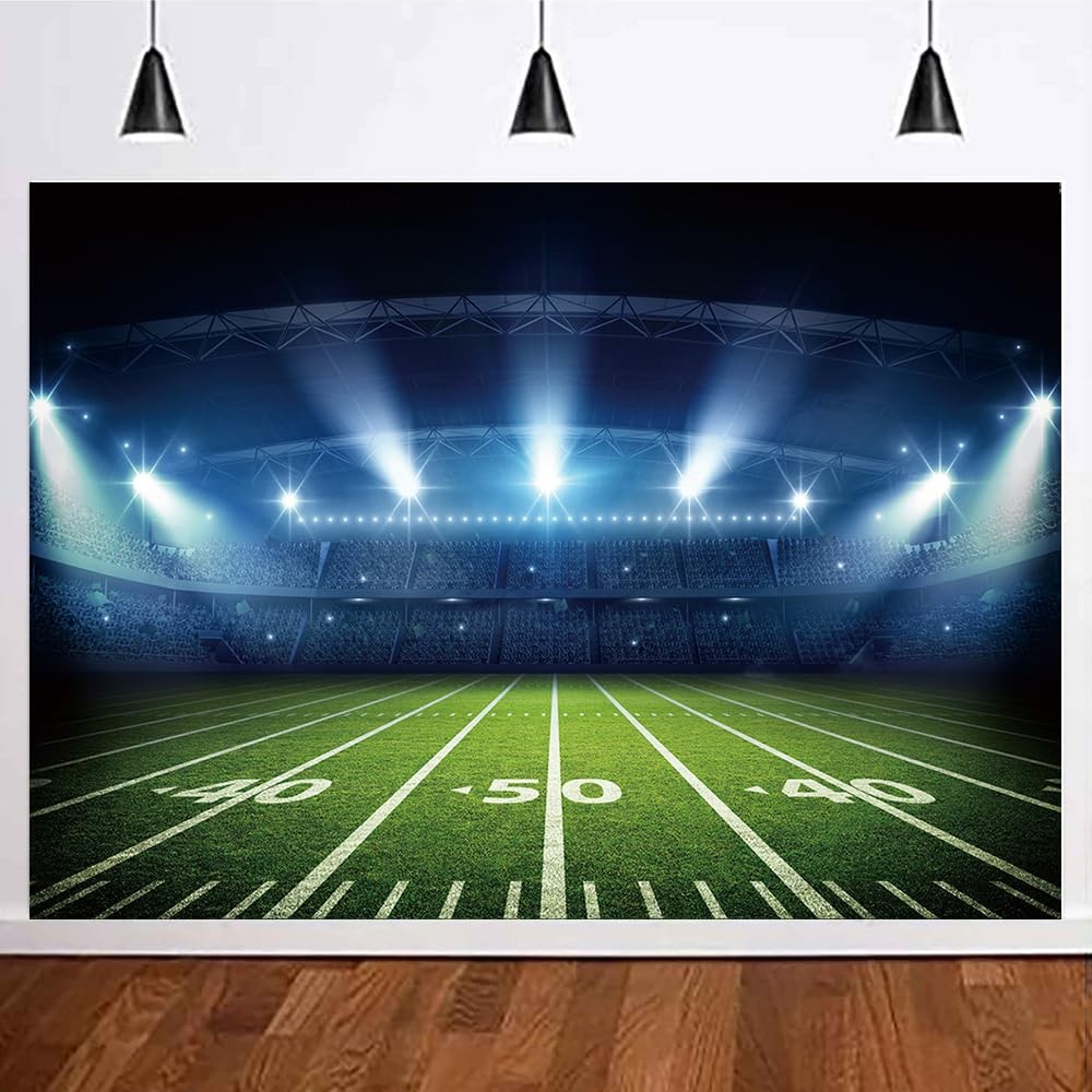 10×8 FT Sport Theme Photography Backdrop Football Birthday Photo Background