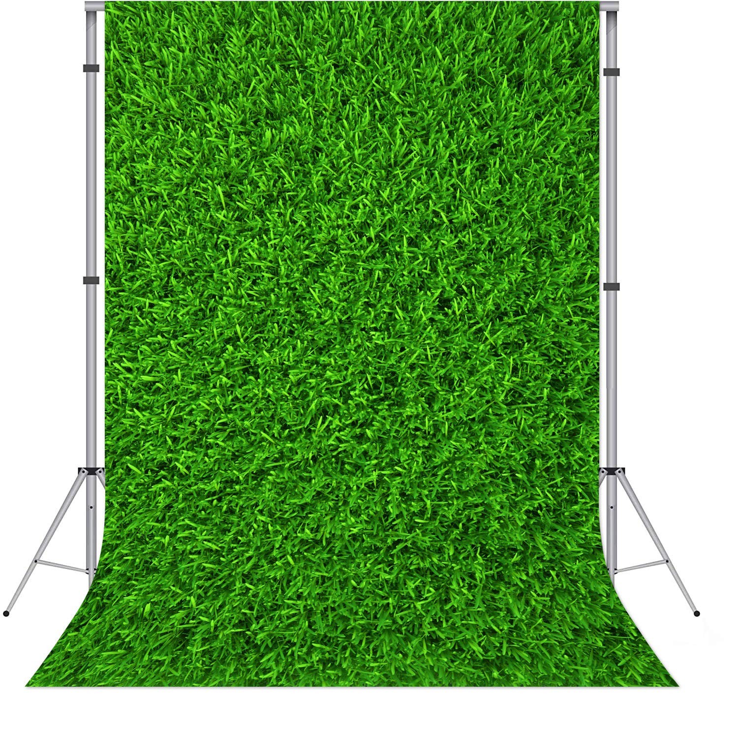 Nature Green Grass Backdrops 5X7FT Spring cotton polyester-5x7ft,