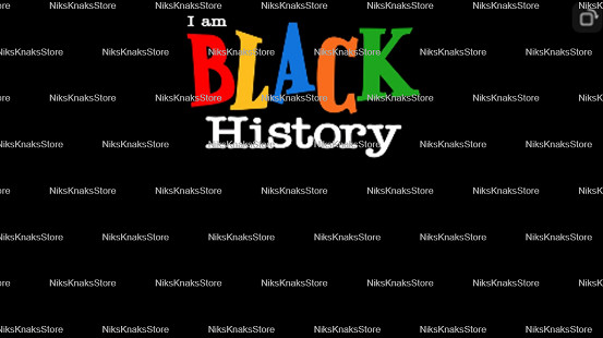 I Am Black History Zoom Background