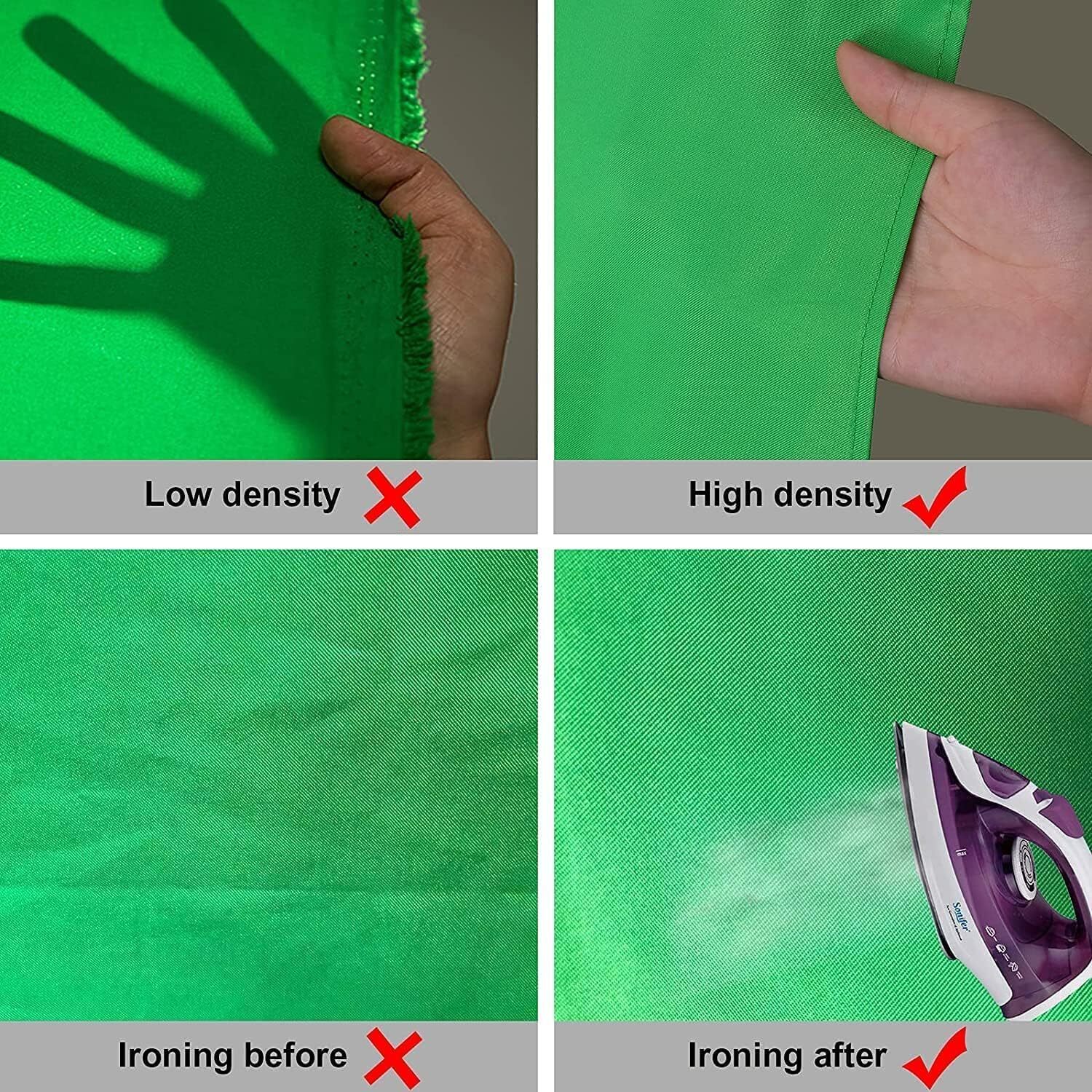 10 X 8 FT Large Green Screen Backdrop for Photography GreenScreen Background