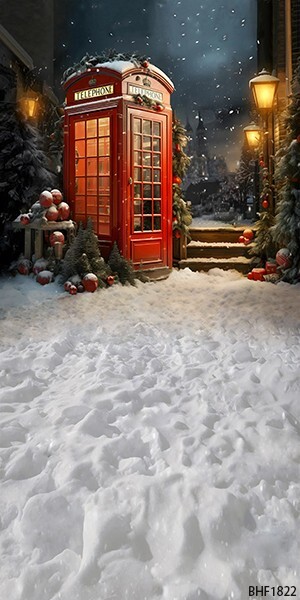 10’x20′ CP Christmas Season Scenic Microfiber Fabric background backdrop BHF1822
