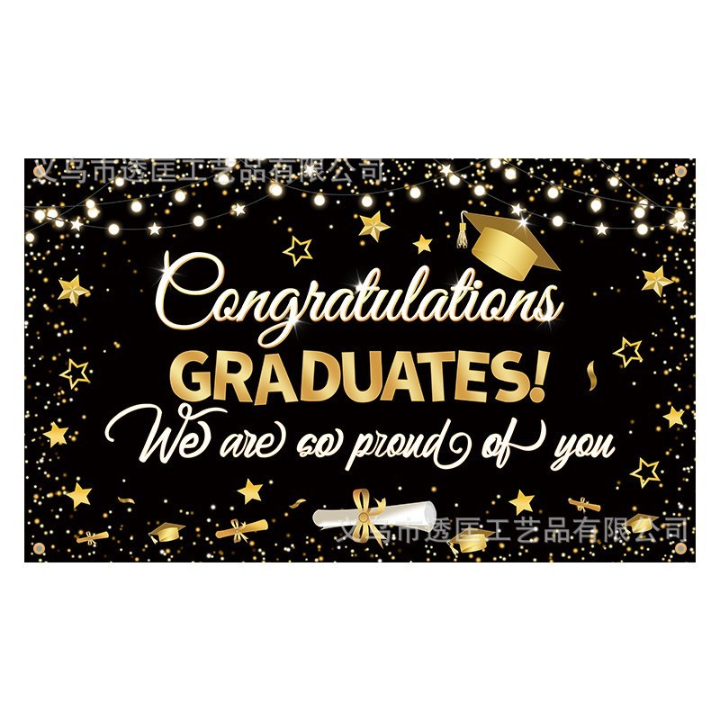 2026 Congratulations Graduation Background Cloth Graduation Party Shooting Props