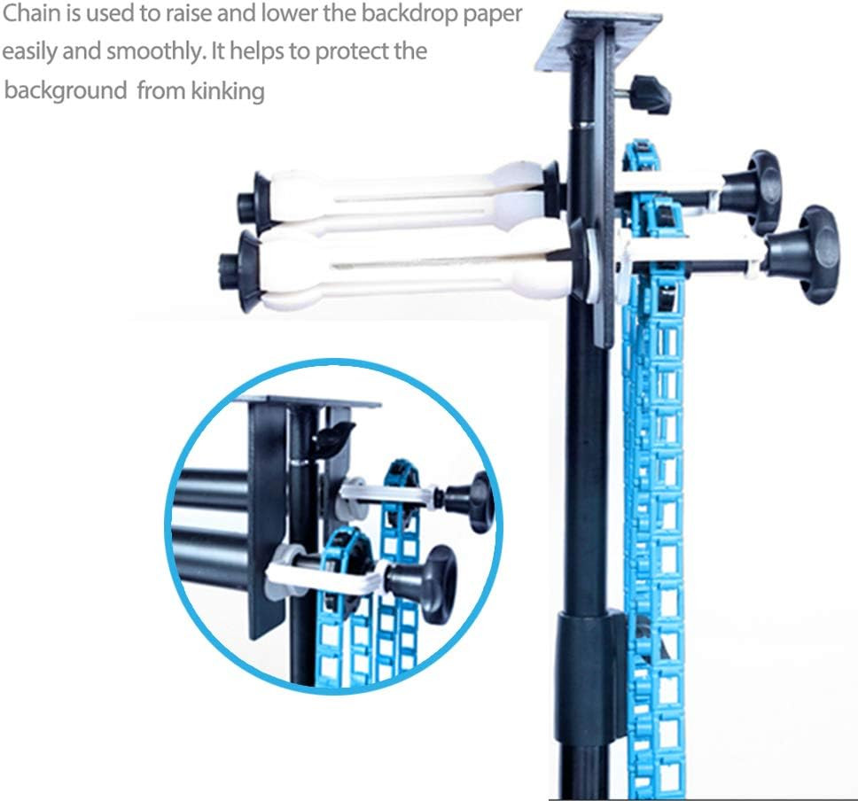 Photography Backdrop Double Roller Wall Mounting Manual Background Support Syste