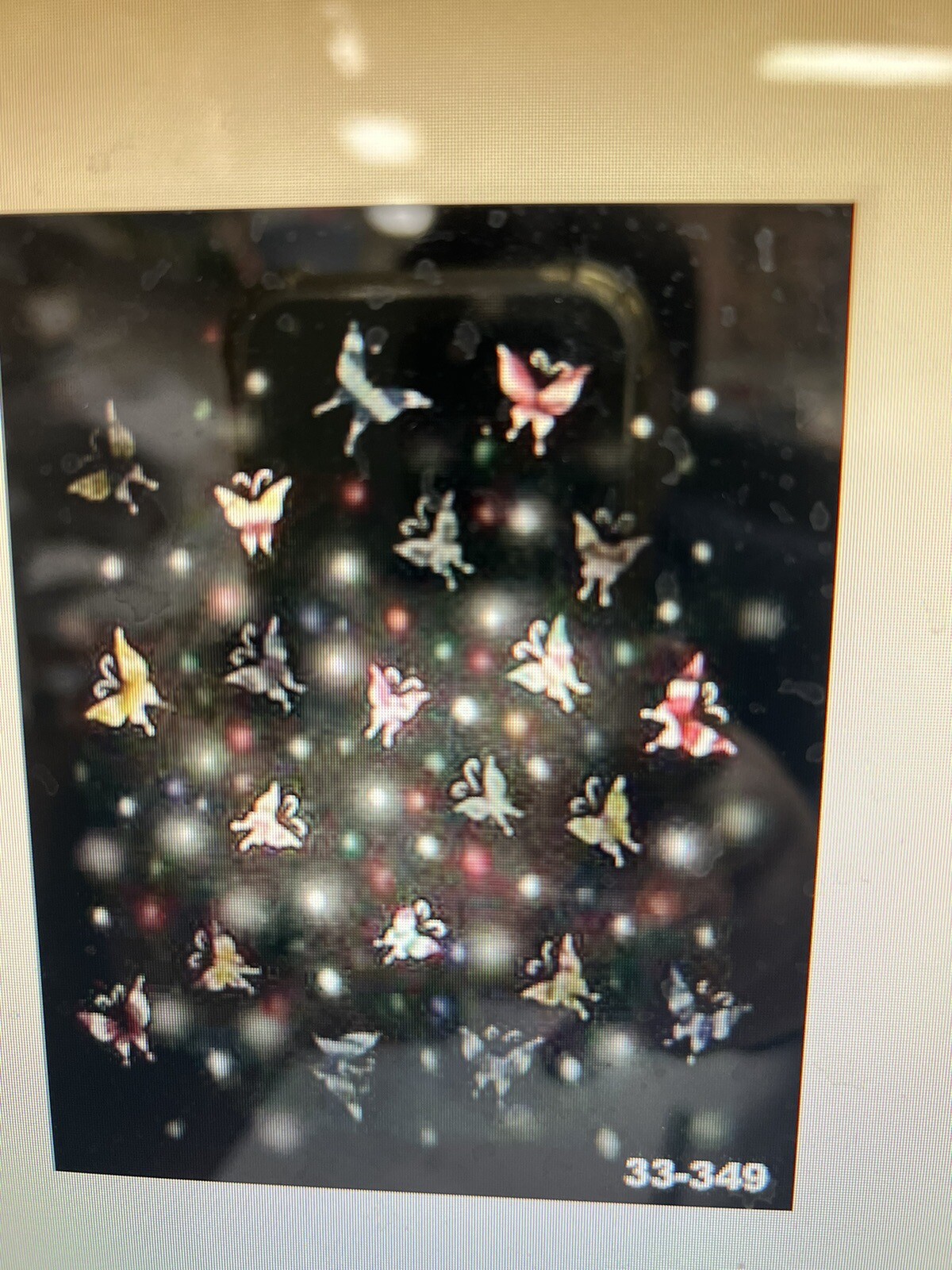 10*20 Ft Muslin Airbrush Glowing fairies in a magic Night Background 33-349