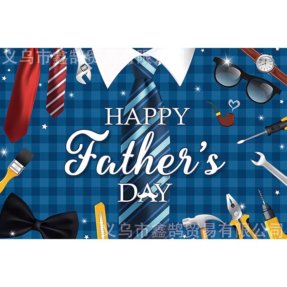 Happy Father’s Day Backdrop Banner Feliz Dia Del Padre Party Photo Background