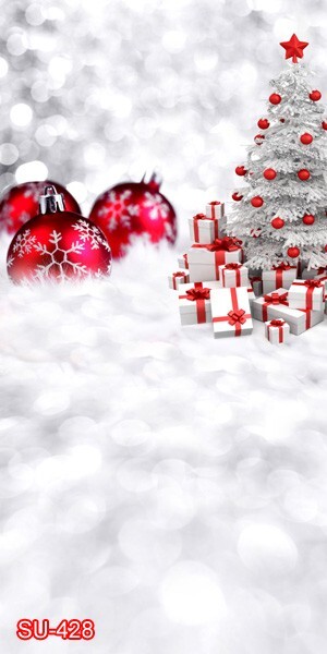 10’x20′ CP Christmas Season Scenic Microfiber Fabric background backdrop SU428