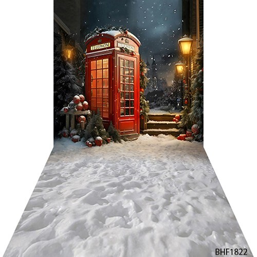10’x20′ CP Christmas Season Scenic Microfiber Fabric background backdrop BHF1822
