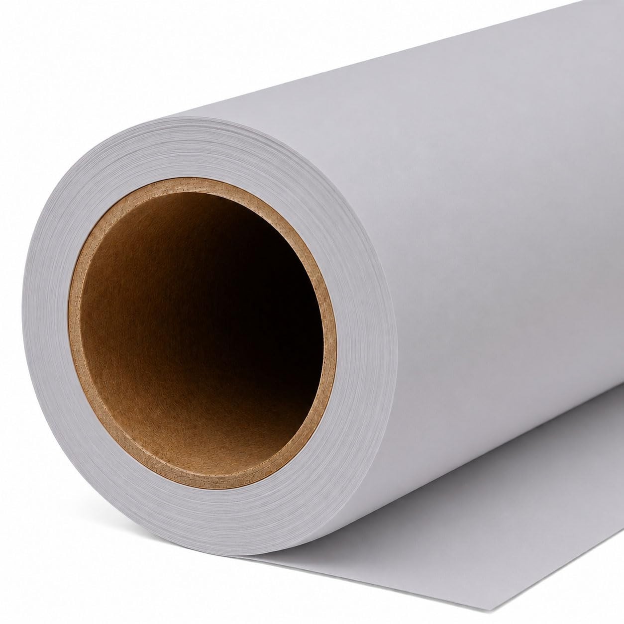 Seamless Grey Backdrop Paper Roll 53″x16.4″ – Heavyweight Matte for Studio & Pro