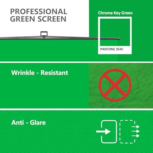 【Easy Set Up】 59.8 x 82.7in Collapsible Screen Standard (59.8 x 82.7in) Green