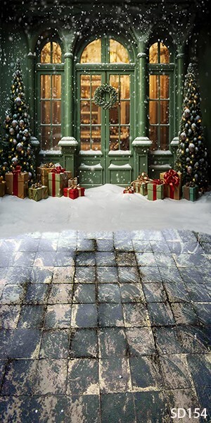 10’x20′ CP Christmas Season Scenic Microfiber Fabric background backdrop SD154