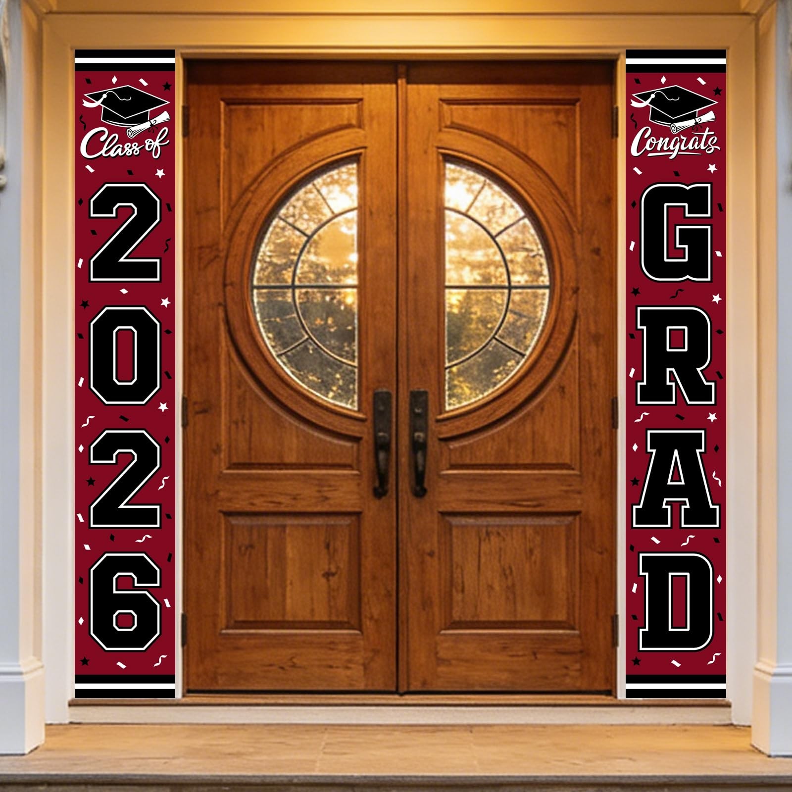 2026 Graduation Decorations,Congrats Grad 11.02 inches by 70.9 inches, Maroon