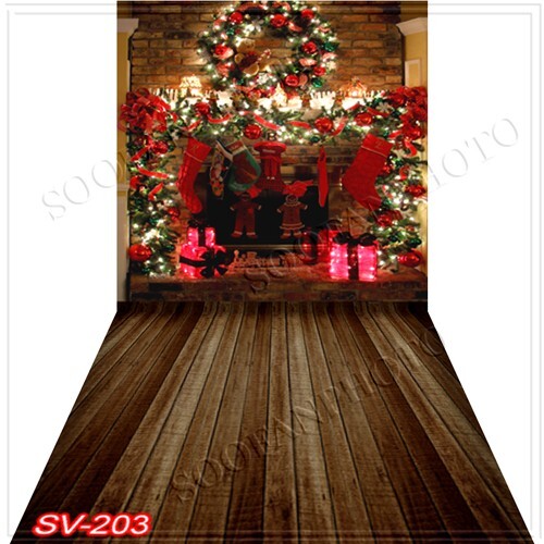 10’x20’CP Christmas Season Scenic Microfiber Fabric background backdrop SV203
