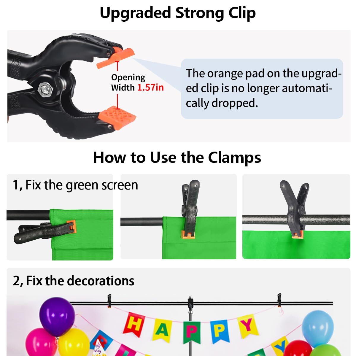 Blue Green Screen Backdrop Kit, 2-in-1 6.5×5 ft Green Screen Stand for Stream…