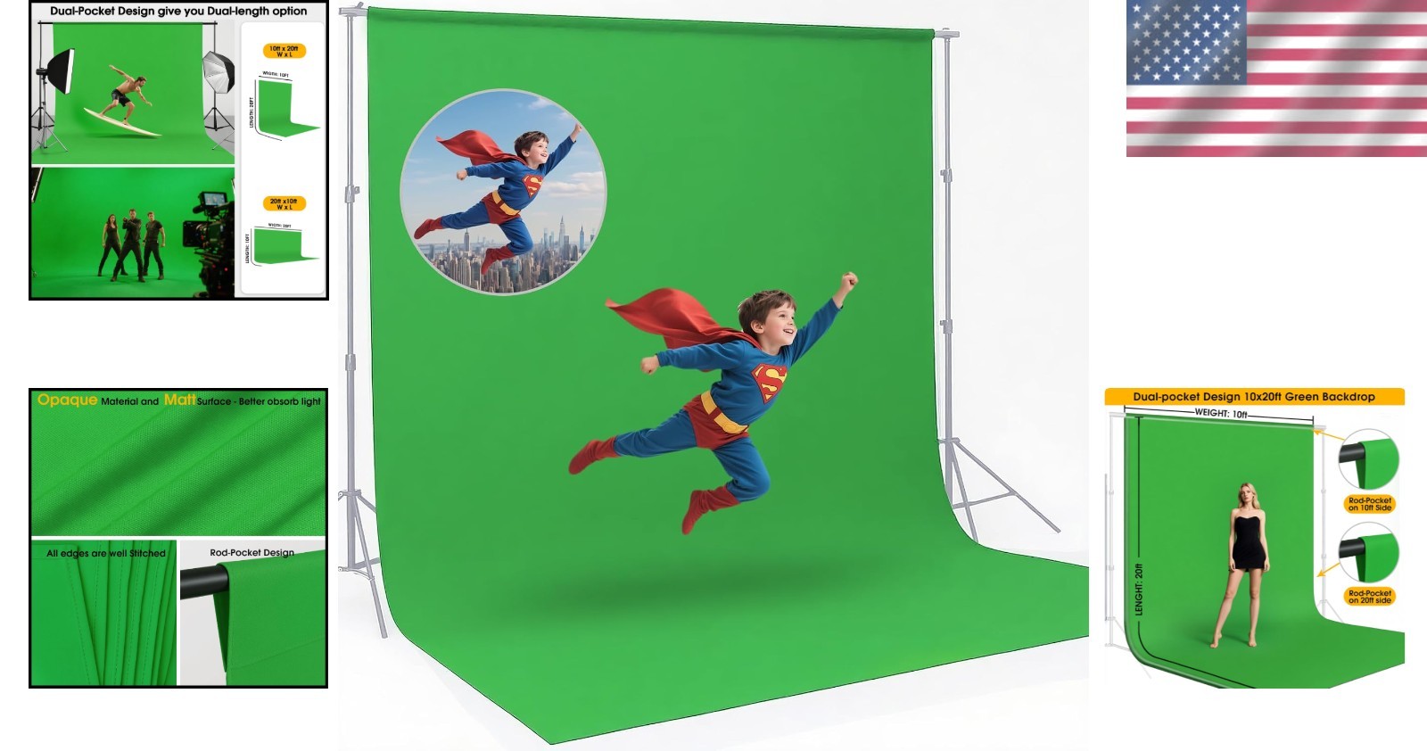 Chromakey Background for Photoshoots 10x20ft