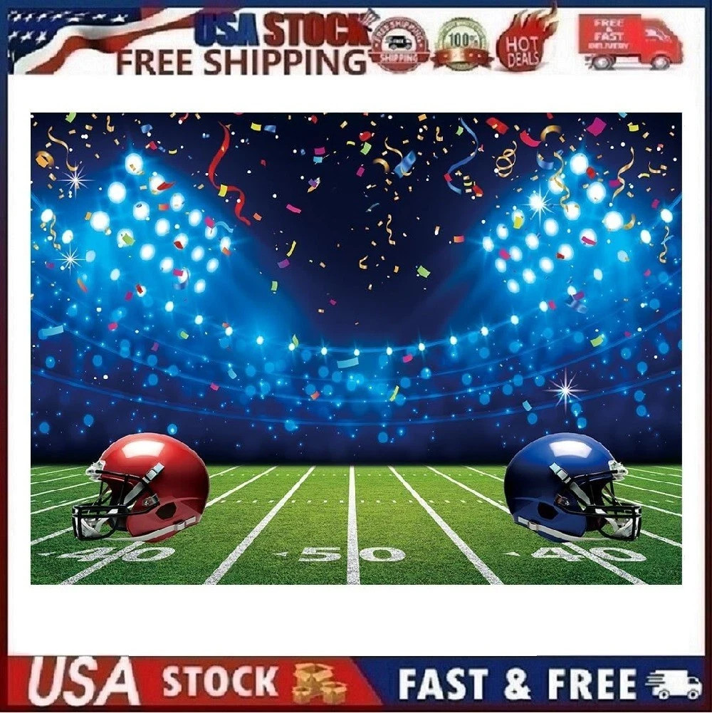 Football Field Backdrop – 5’x7’ft Football Stadium Photography Background Sty2