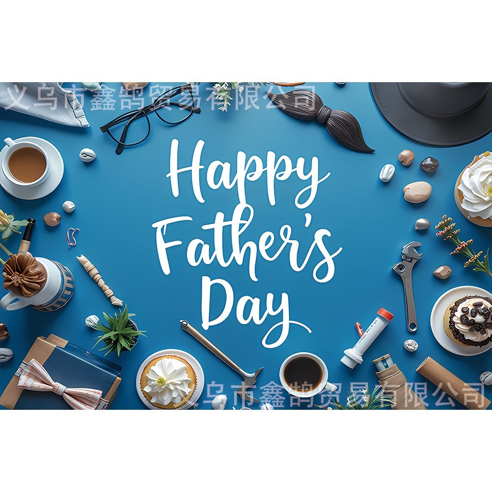 Happy Father’s Day Backdrop Banner Feliz Dia Del Padre Party Photo Background