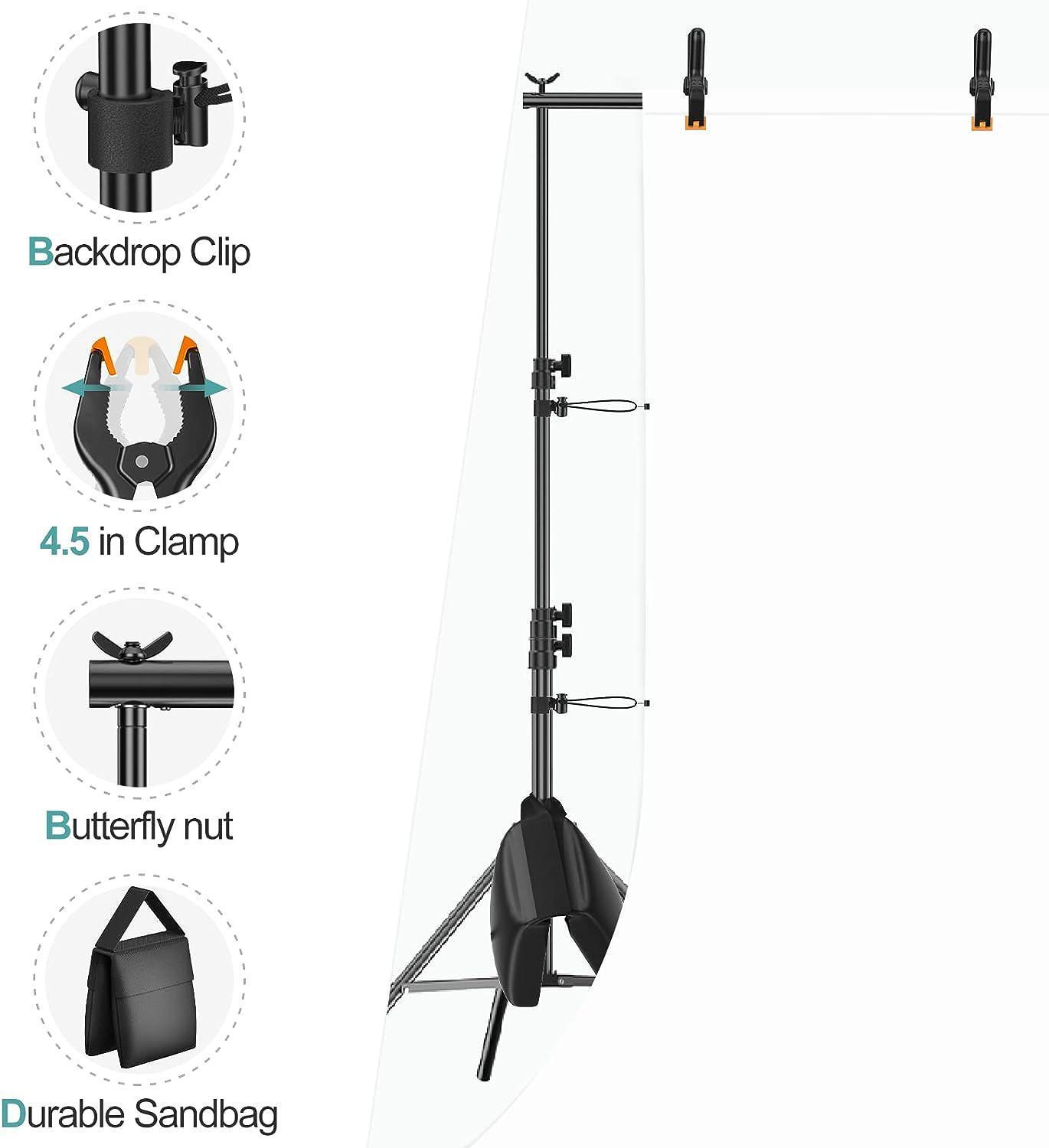 Backdrop Stand 8.5 X 10 Ft Photo Backdrop Stand, Adjustable Photography NEW