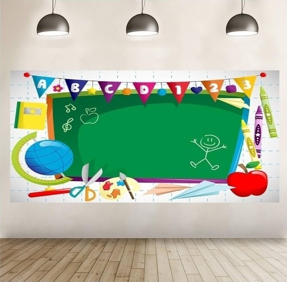 Leyiyi 20x10ft Vinyl Photography Background Welcome to Kindergarten Backdrop ABC