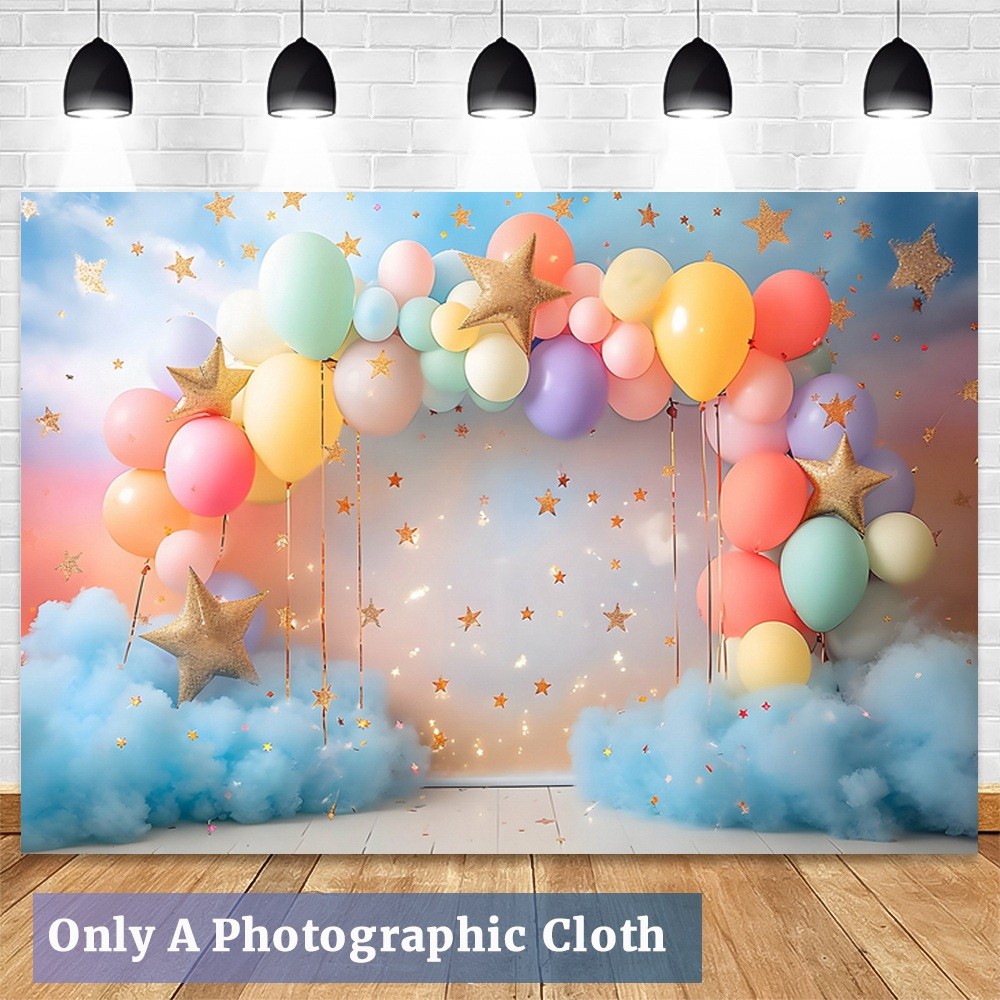 210X150cm European American Valentine’s Day Party Backdrops Balloon Roses 3665