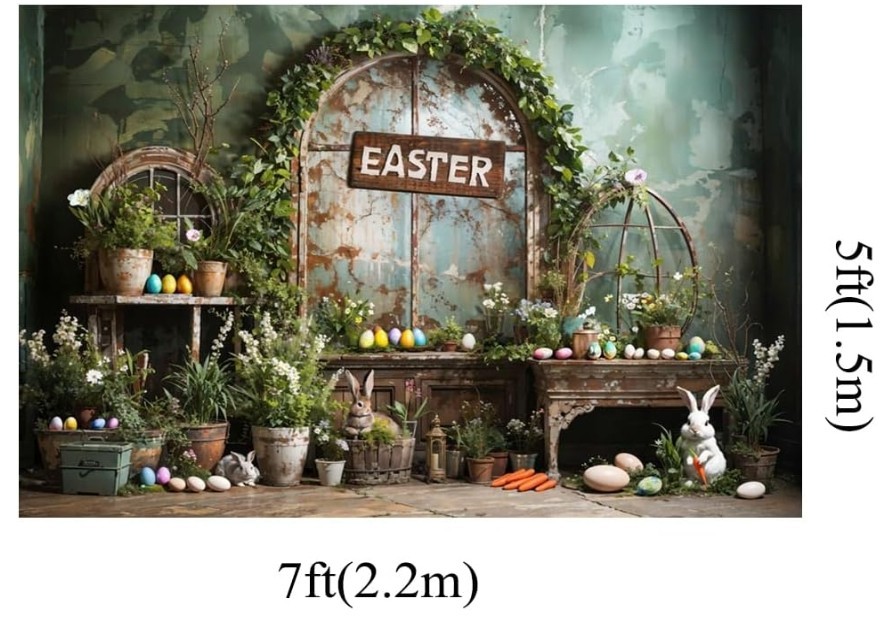 Kate Photography Backdrop 7x5ft – Spring Holiday Happy Easter