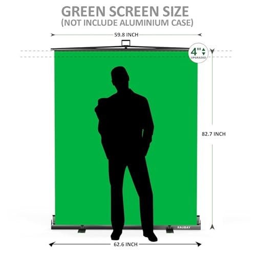 【Easy Set Up】 59.8 x 82.7in Collapsible Screen Standard (59.8 x 82.7in) Green