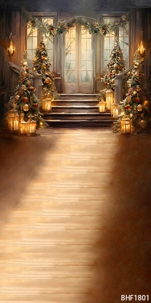 8’x16′ CP Christmas Season Scenic Microfiber Fabric background backdrop BHF1801