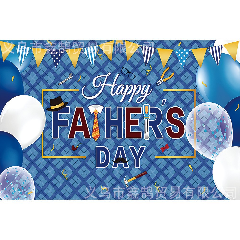 Happy Father’s Day Backdrop Banner Feliz Dia Del Padre Party Photo Background