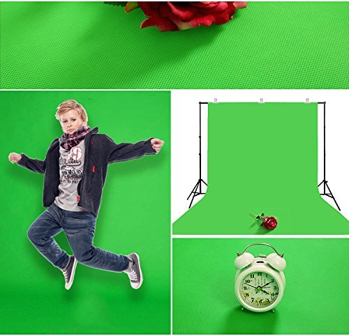 Background 5x7ft Non-Woven Fabric Solid Color Screen Photo 5X7 FT Green