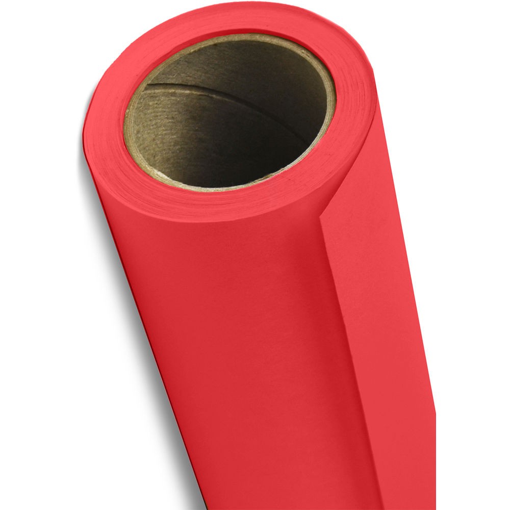 Savage Widetone Seamless Background Paper (#08 Primary Red, 107″ x 36′)