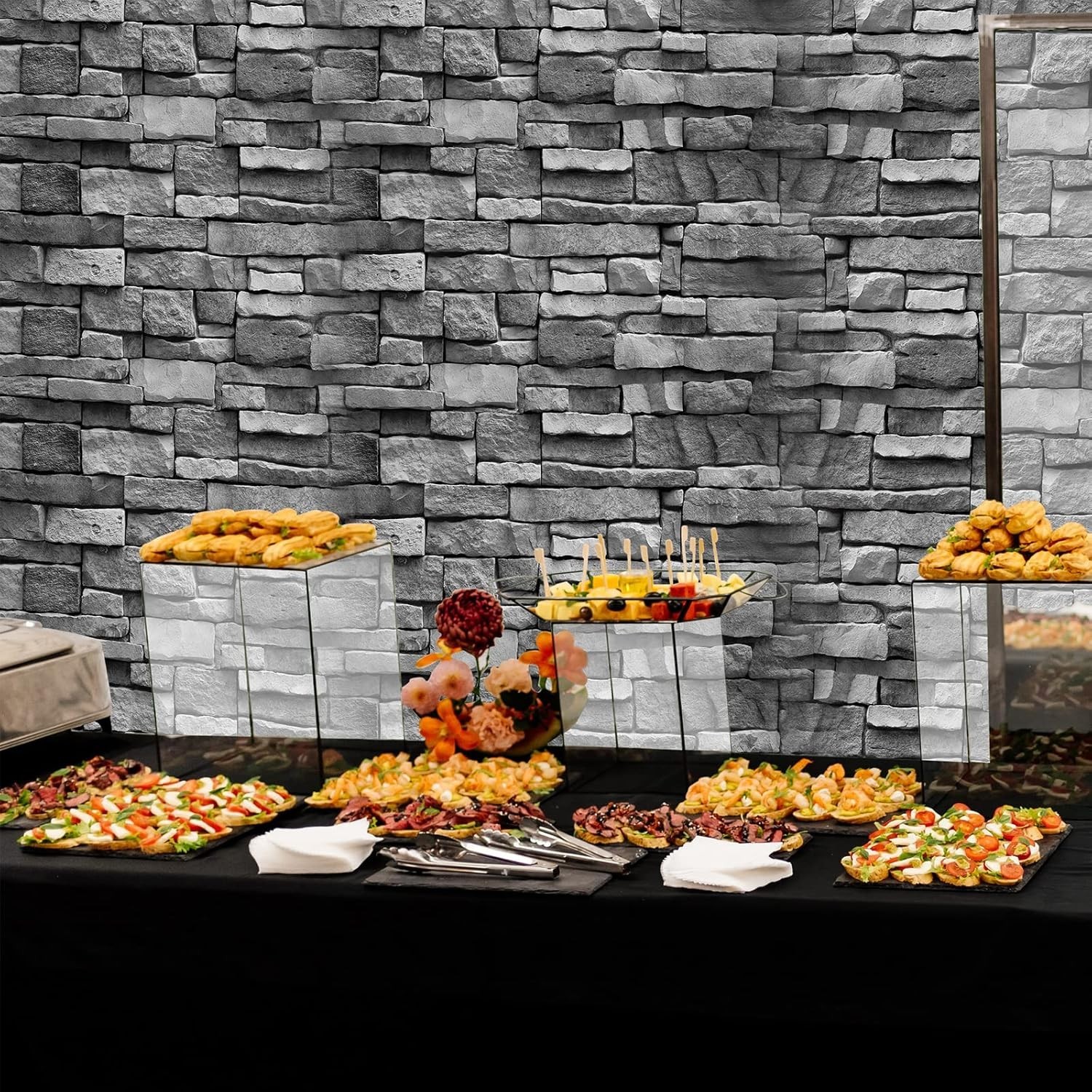 Brick Wall Backdrop Medieval Castle Stone Party Decor Large Vivid Halloween W…
