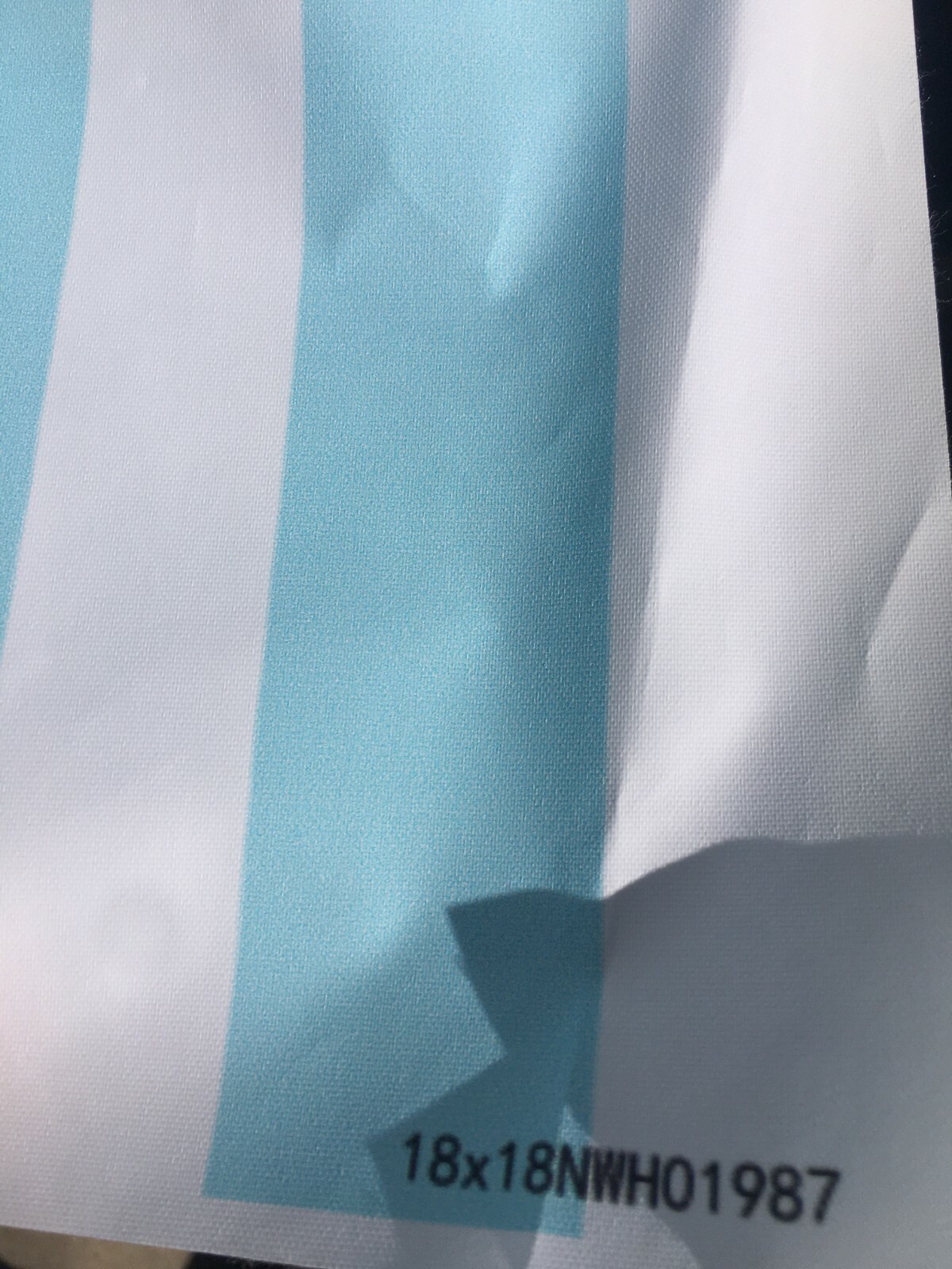6x6ft Cross God Bless Infant Baptism Photography Background Pigeon Blue Stripes