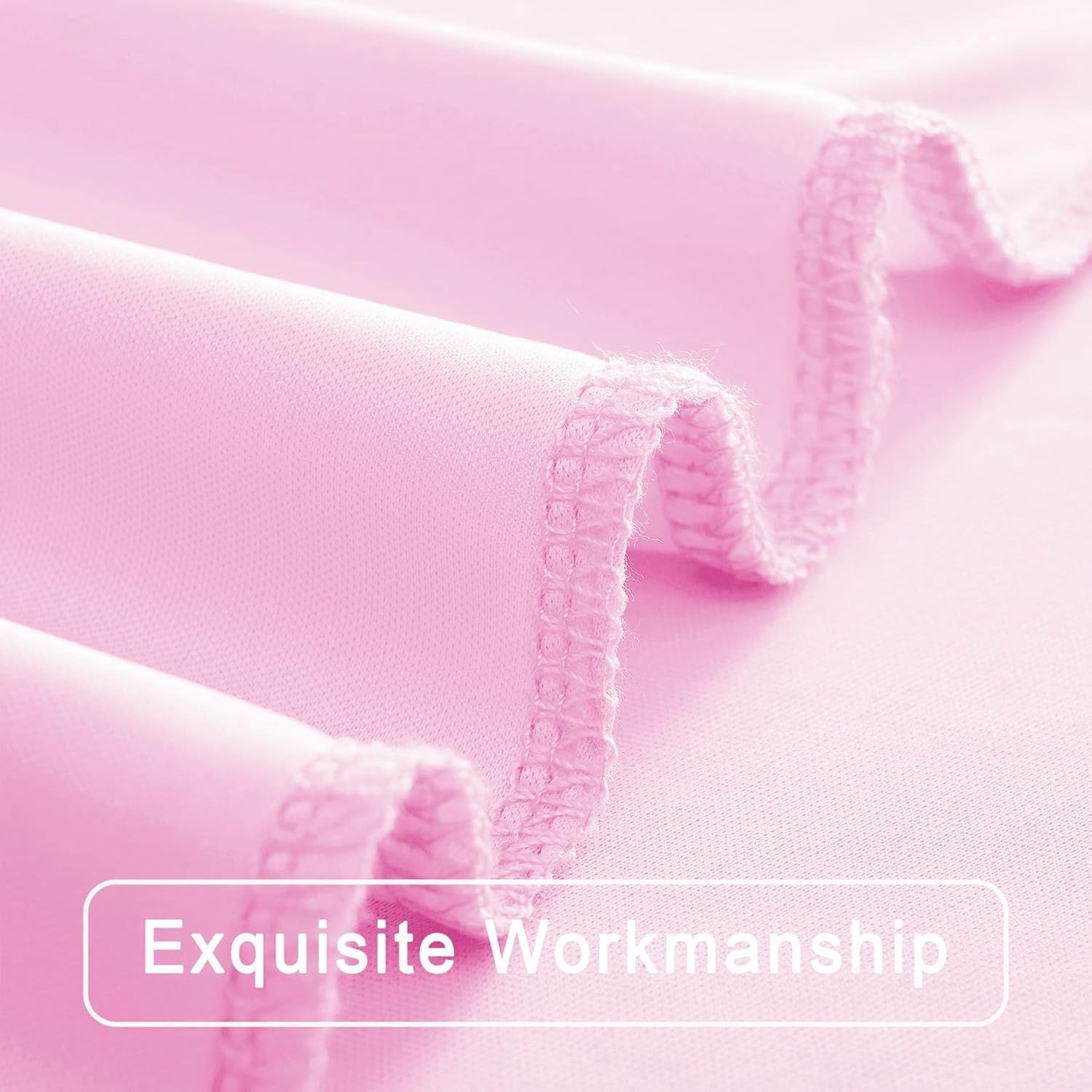 10 ft x 8 Wrinkle Free Pink 5'(W) x 8'(H), 2 panels, Baby