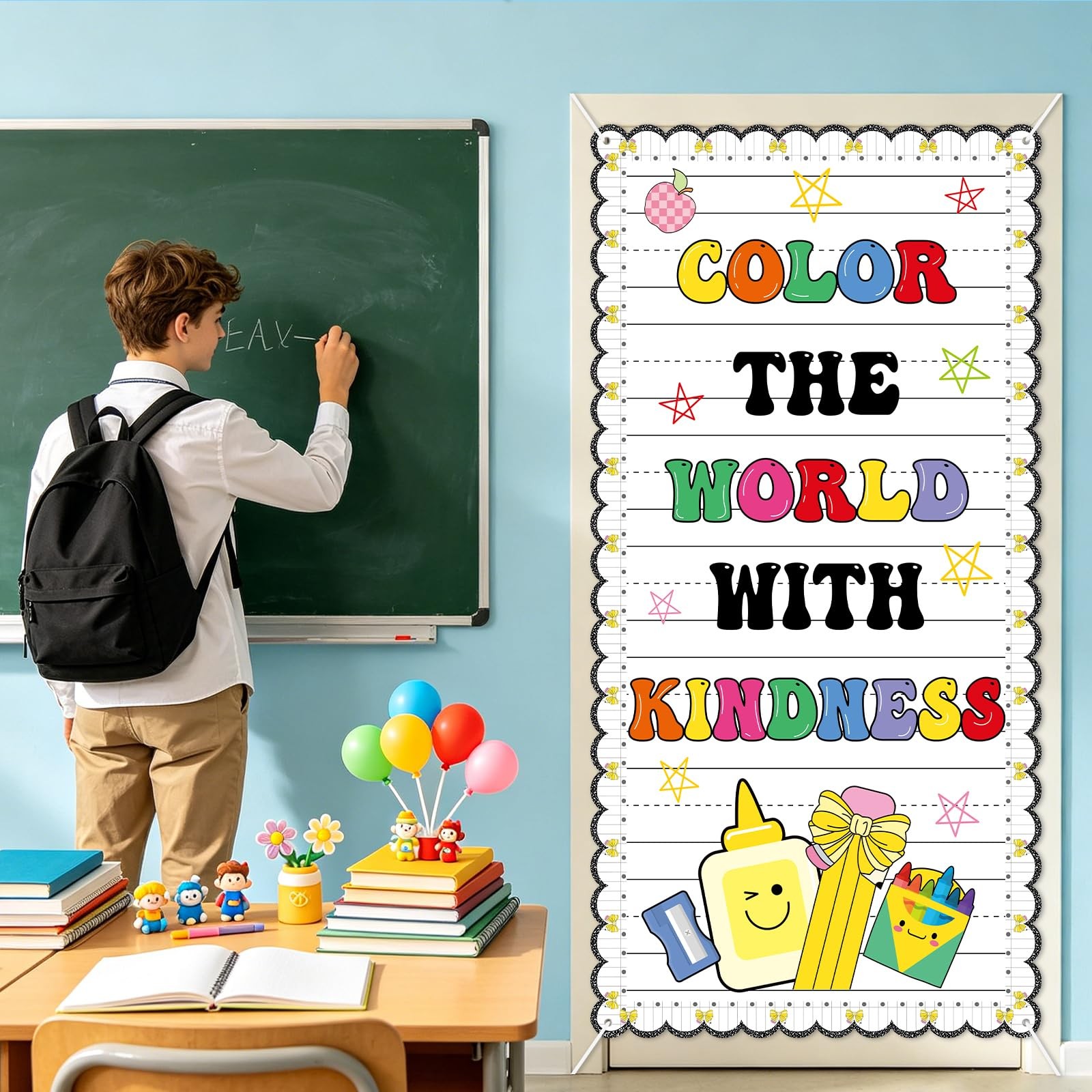 Composition Notebooks Line Classroom Decor Pencil Coquette Bow Line Paper Ban…