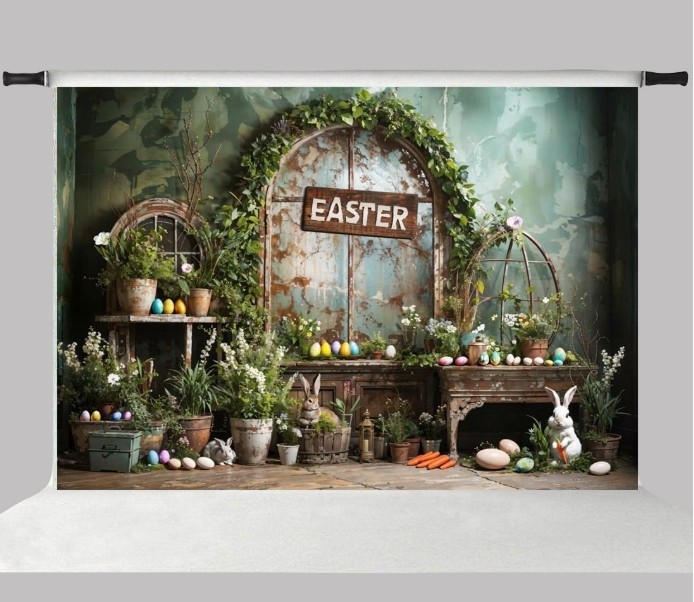 Kate Photography Backdrop 7x5ft – Spring Holiday Happy Easter