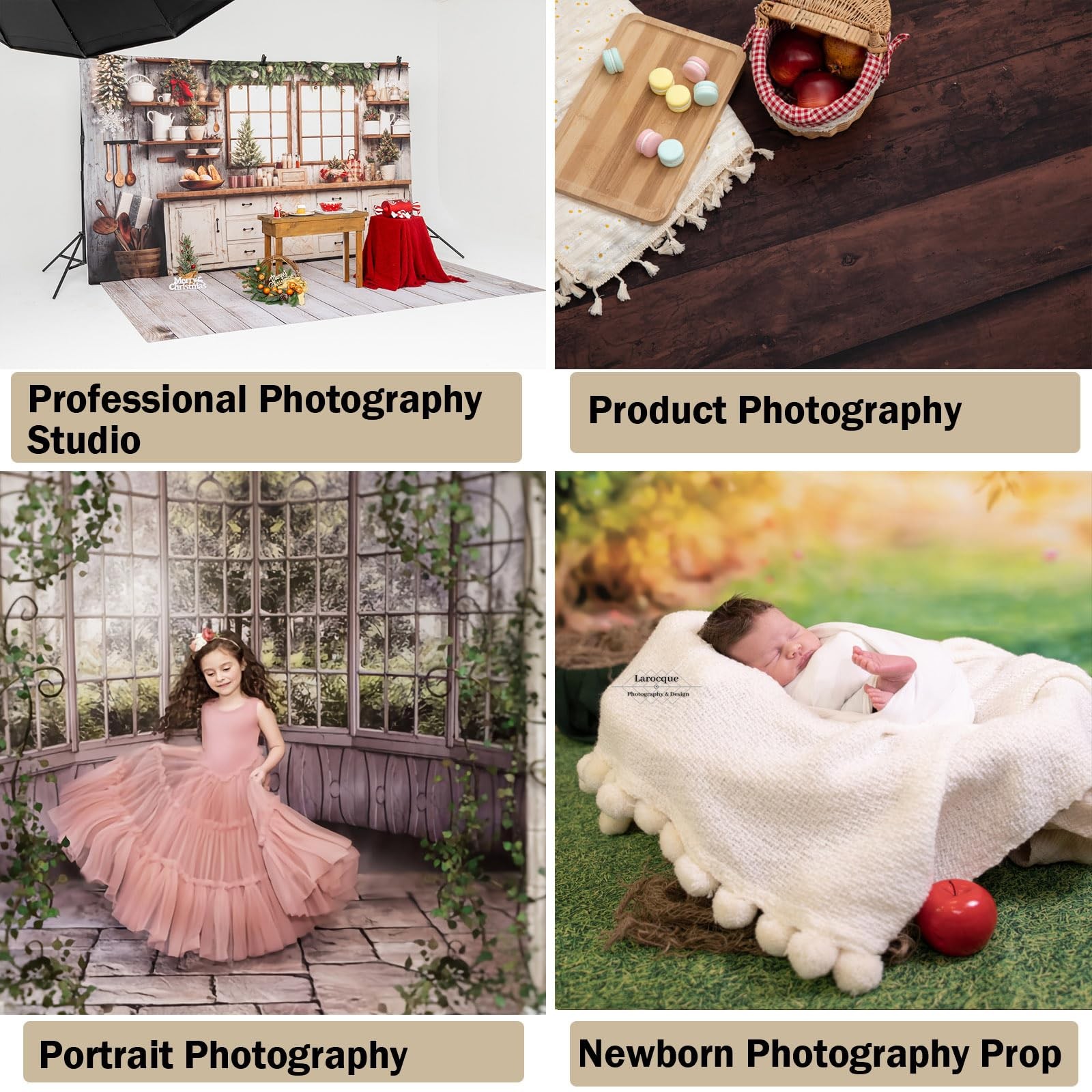 Kate Photography Floor Mats Green Grassland Backdrop 8x5ft, Grass