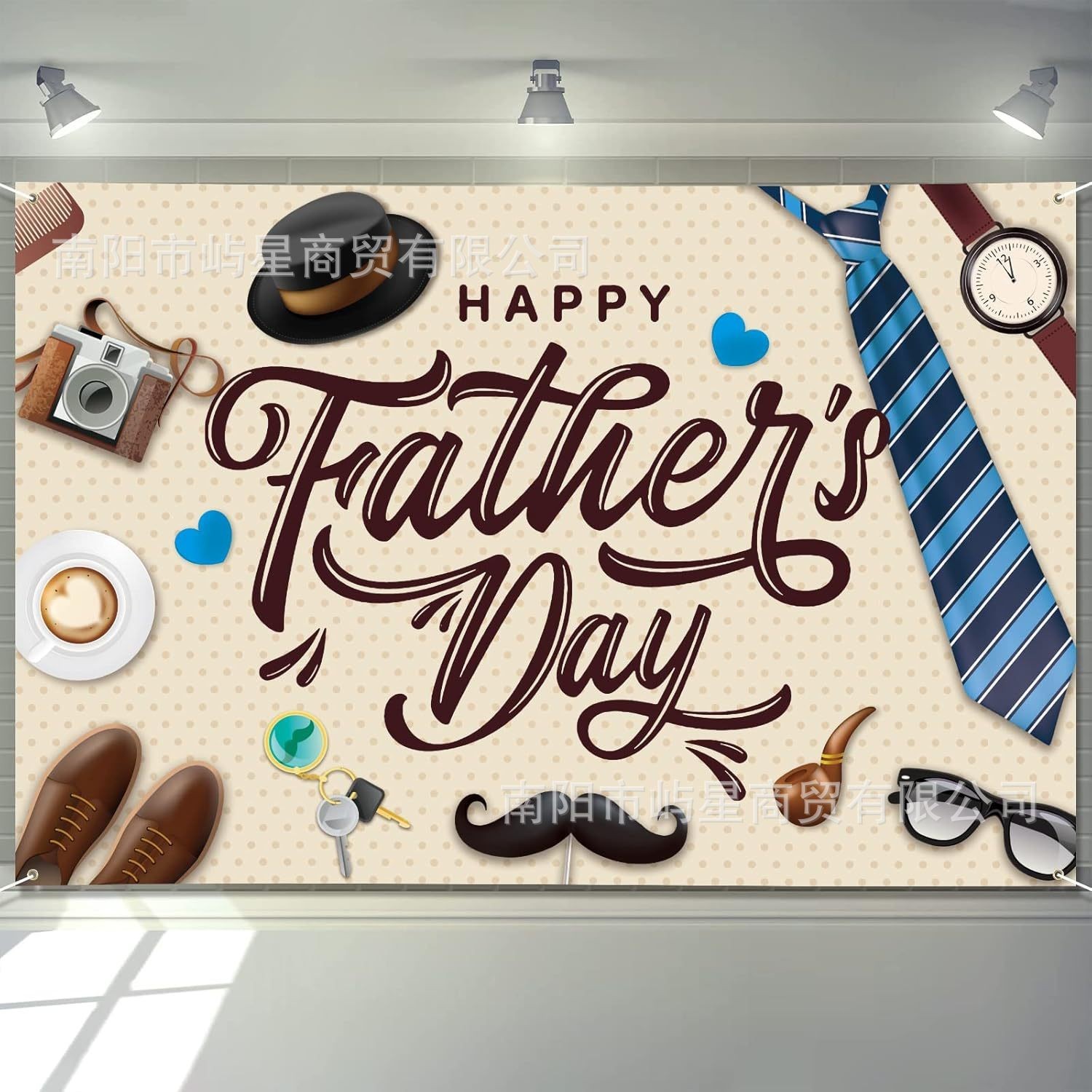 Happy Father’s Day Photography Background Cloth “I Love Dad” Party PropsDecorate