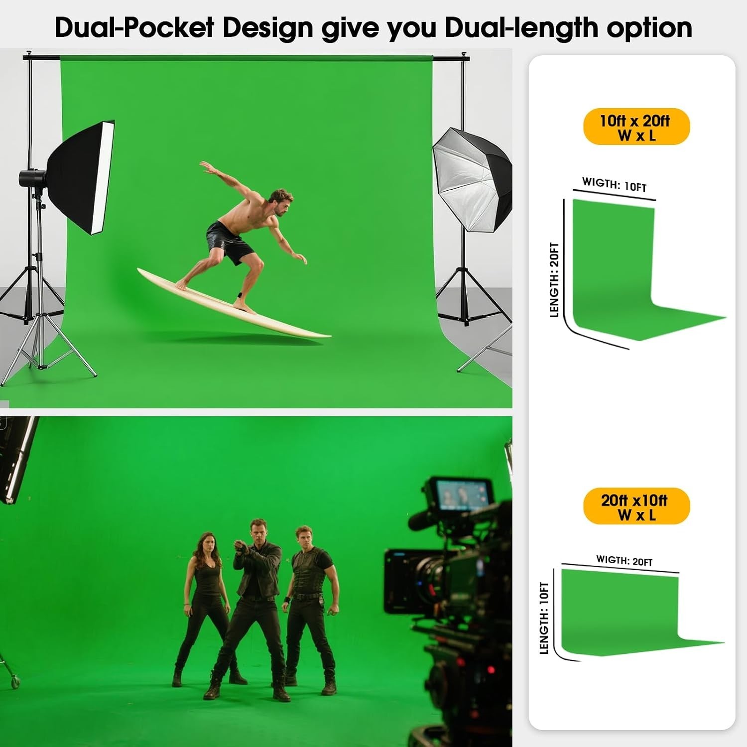 Chromakey Background for Photoshoots 10x20ft