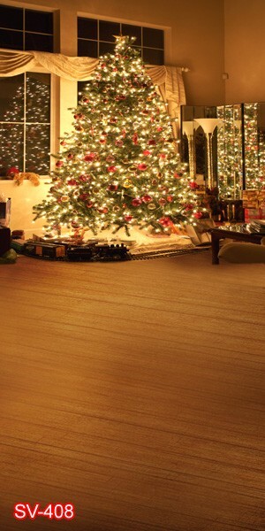 10’x20’CP Christmas Season Scenic Microfiber Fabric background backdrop SV408