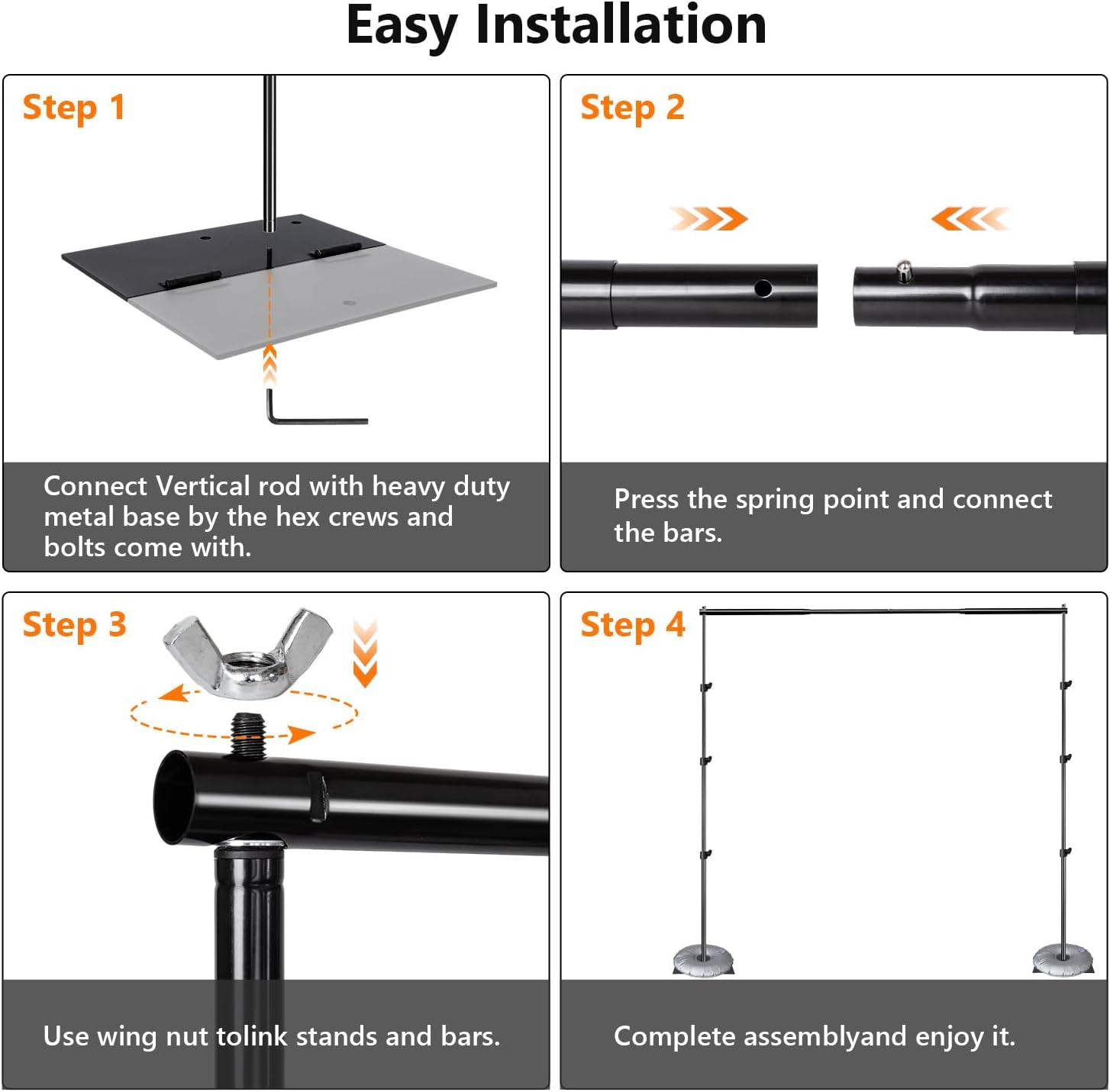 Photo Video Studio Photography 10 X 8.5Ft Pipe and Drape Stand with 12 X10Ft 100