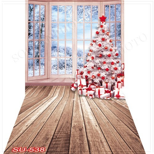 10’x20′ CP Christmas Season Scenic Microfiber Fabric background backdrop SU538