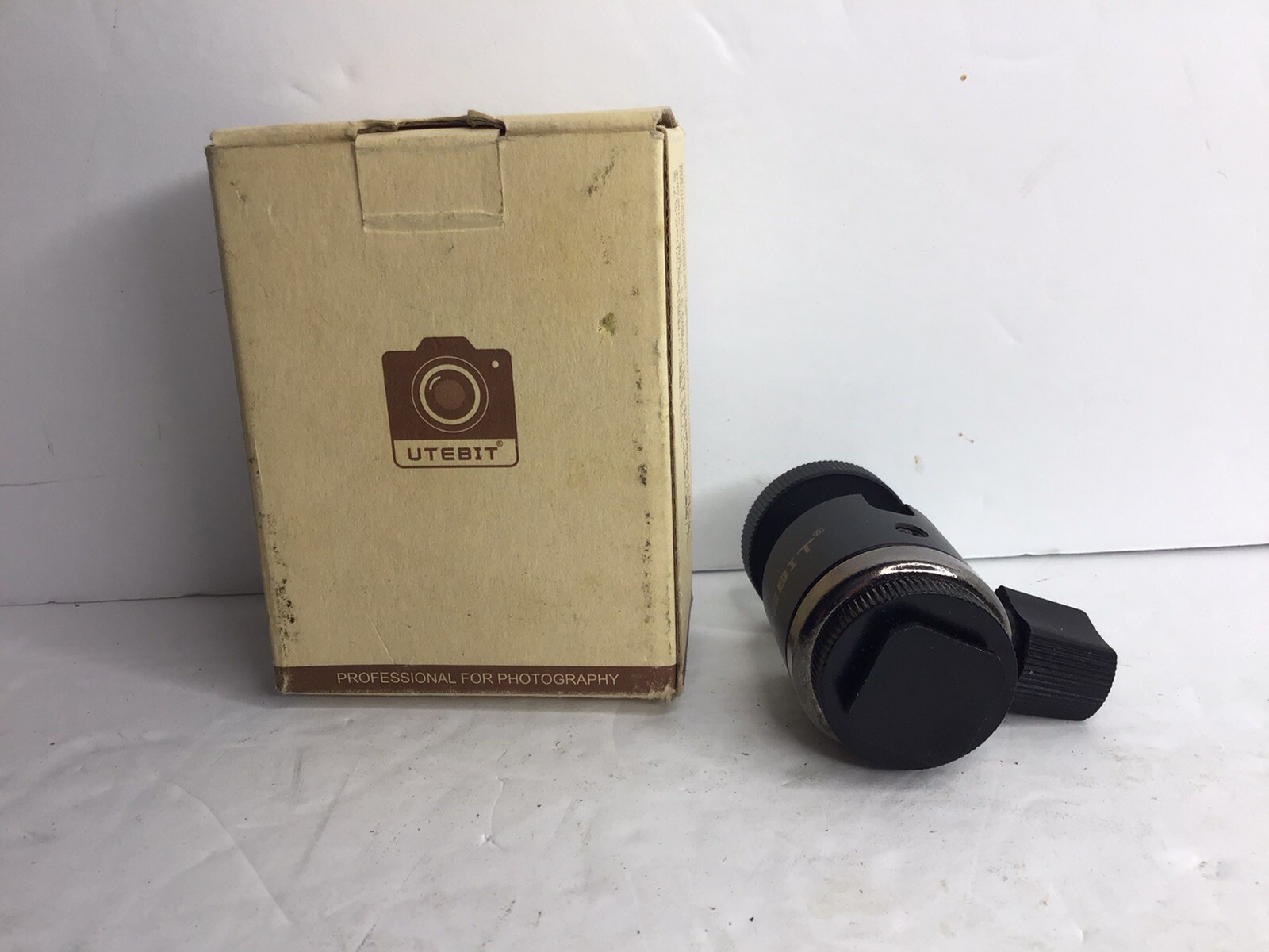Utebit Ball Head with 1/4″ Hotshoe Camera Mount Adapter 360 Degree Rotation New