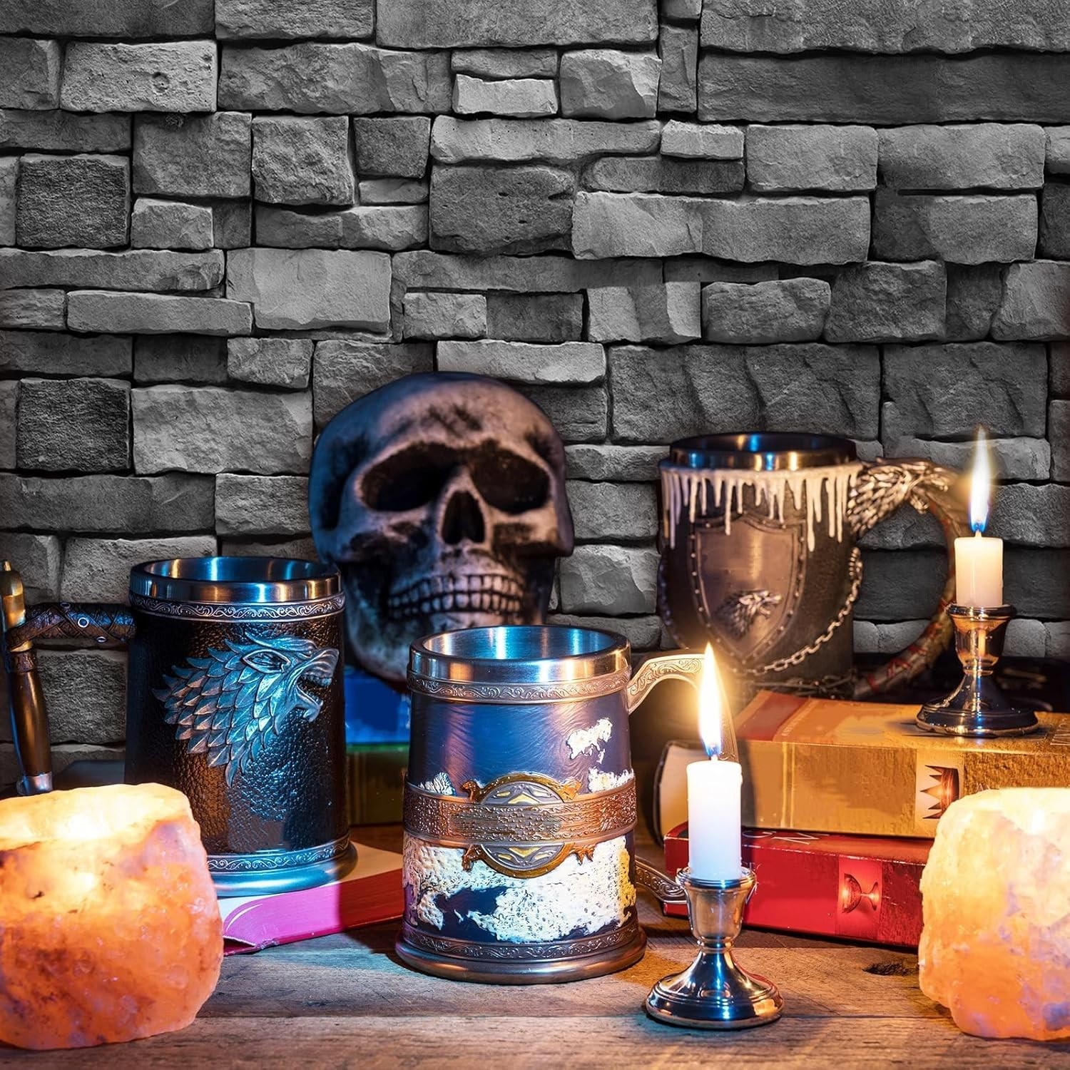 Brick Wall Backdrop Medieval Castle Stone Party Decor Large Vivid Halloween W…
